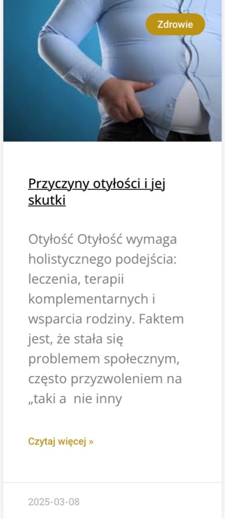 Przyczyny otyłosci