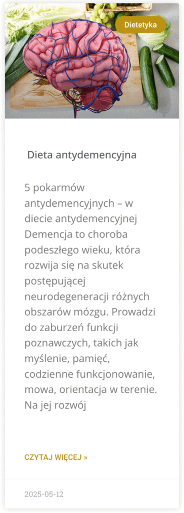 Dieta antydemencyjna