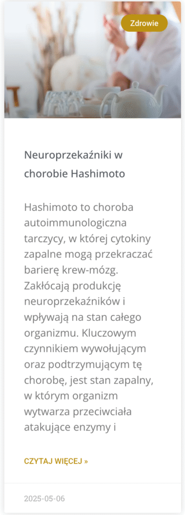 Neuroprzekaźniki w chorobie Hashimoto