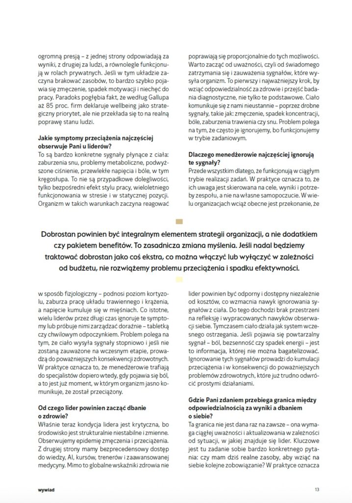 Personel i zarządzanie wywiad z Weroniką Ławniczak 05/2026 strona 5